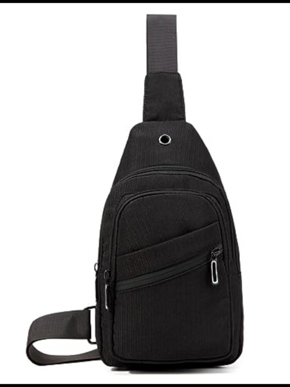 Lightweight Water Resistant Nylon Crossbody Sling Bag Travel Hiking Daypack - Picture 3 of 6